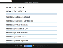 Tablet Screenshot of catholicquotes.org